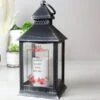 Personalised Floral Rustic Black Lantern -Chic Household Items 30878237