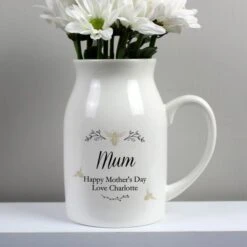 Personalised Floral Bee Flower Jug Vase -Chic Household Items 30878255 alt02