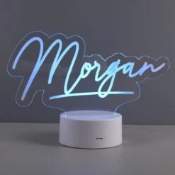 Personalised Colour Changing Name Desk Night LED Light -Chic Household Items 30878349 alt05