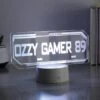 Personalised Gamer Tag Colour Changing Night LED Light -Chic Household Items 30878351