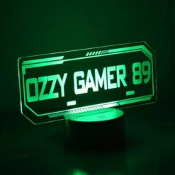Personalised Gamer Tag Colour Changing Night LED Light -Chic Household Items 30878351 alt05