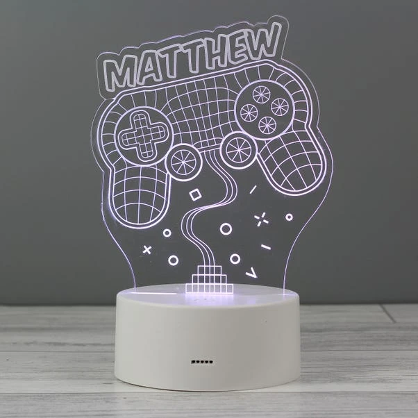 Personalised Name Gaming Colour Changing Night LED Light 3 Personalised Name Gaming Colour Changing Night LED Light