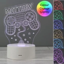 Personalised Name Gaming Colour Changing Night LED Light 11 Personalised Name Gaming Colour Changing Night LED Light -Chic Household Items 30878352 alt01