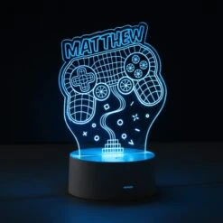 Personalised Name Gaming Colour Changing Night LED Light 12 Personalised Name Gaming Colour Changing Night LED Light -Chic Household Items 30878352 alt02