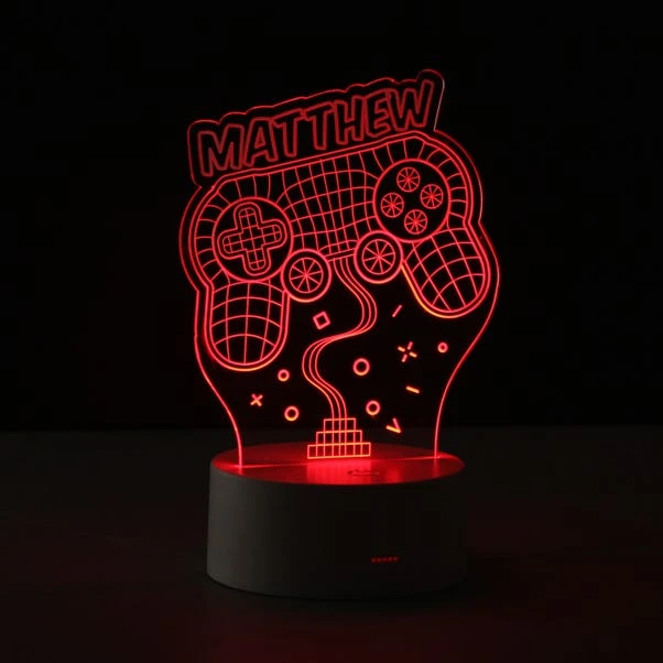 Personalised Name Gaming Colour Changing Night LED Light 6 Personalised Name Gaming Colour Changing Night LED Light - Image 4