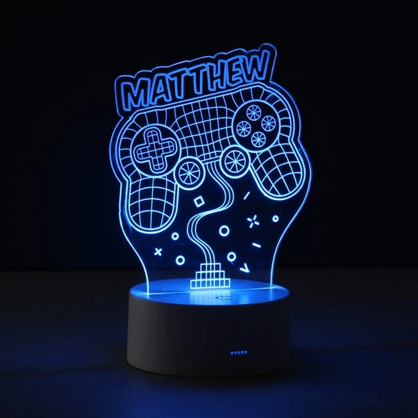 Personalised Name Gaming Colour Changing Night LED Light 9 Personalised Name Gaming Colour Changing Night LED Light - Image 7
