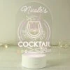 Personalised Cocktail Colour Changing Night LED Light