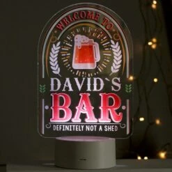 Personalised Welcome Colour Changing Night LED Light -Chic Household Items 30878355 alt03