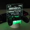 Personalised Gaming Controller Holder Colour Changing LED Light