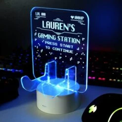 Personalised Gaming Controller Holder Colour Changing LED Light -Chic Household Items 30878359 alt03