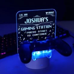 Personalised Gaming Controller Holder Colour Changing LED Light -Chic Household Items 30878359 alt04