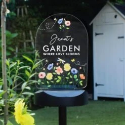 Personalised Flower Garden Outdoor Solar LED Light -Chic Household Items 30878360 alt07