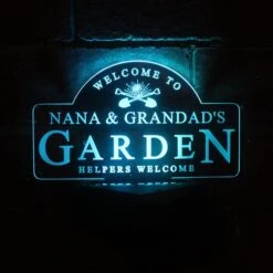 Personalised Garden Sign Outdoor Solar LED Light 14 Personalised Garden Sign Outdoor Solar LED Light -Chic Household Items 30878361 alt02