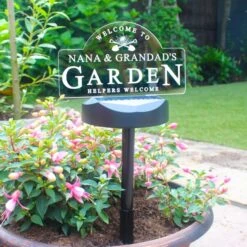 Personalised Garden Sign Outdoor Solar LED Light 16 Personalised Garden Sign Outdoor Solar LED Light -Chic Household Items 30878361 alt04