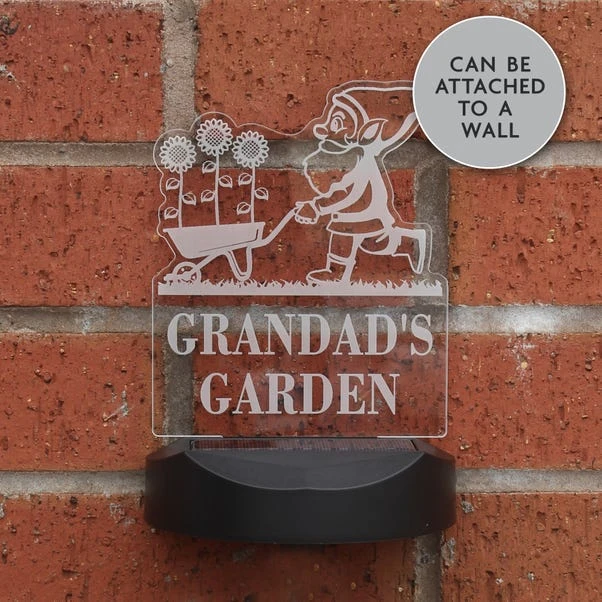 Personalised Gnome Garden Outdoor Solar LED Light 3 Personalised Gnome Garden Outdoor Solar LED Light - Image 2