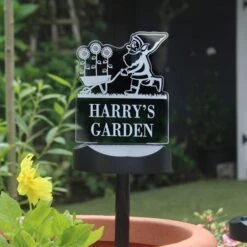 Personalised Gnome Garden Outdoor Solar LED Light 16 Personalised Gnome Garden Outdoor Solar LED Light -Chic Household Items 30878362 alt05