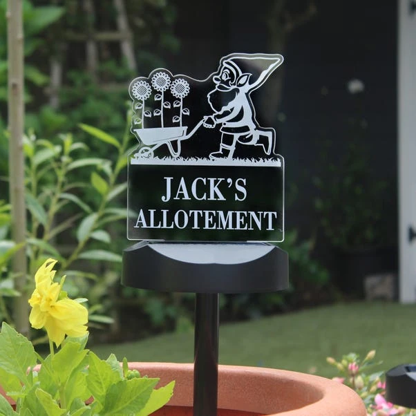 Personalised Gnome Garden Outdoor Solar LED Light 10 Personalised Gnome Garden Outdoor Solar LED Light - Image 9