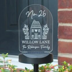 Personalised Home Outdoor Solar LED Light -Chic Household Items 30878363 alt05