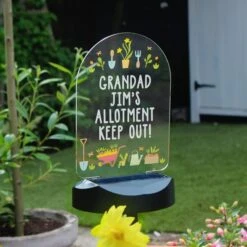 Personalised Vegetable Patch Outdoor Solar LED Light -Chic Household Items 30878365 alt04