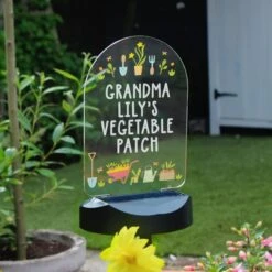 Personalised Vegetable Patch Outdoor Solar LED Light -Chic Household Items 30878365 alt06