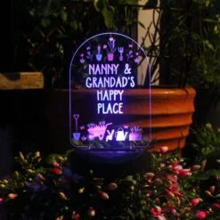 Personalised Vegetable Patch Outdoor Solar LED Light -Chic Household Items 30878365 alt08