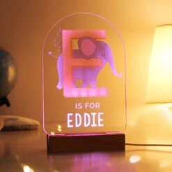 Personalised Animal Alphabet Wooden Based LED Light -Chic Household Items 30878371 alt03