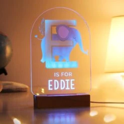 Personalised Animal Alphabet Wooden Based LED Light -Chic Household Items 30878371 alt04