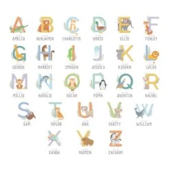 Personalised Animal Alphabet Wooden Based LED Light -Chic Household Items 30878371 alt07