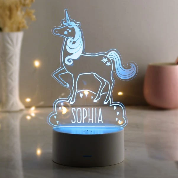 Personalised Unicorn Colour Changing Night LED Light 4 Personalised Unicorn Colour Changing Night LED Light - Image 2