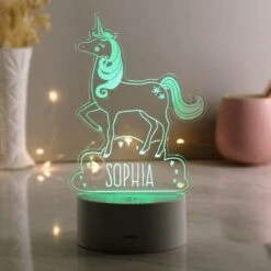 Personalised Unicorn Colour Changing Night LED Light 12 Personalised Unicorn Colour Changing Night LED Light -Chic Household Items 30878374 alt04
