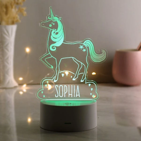 Personalised Unicorn Colour Changing Night LED Light 7 Personalised Unicorn Colour Changing Night LED Light - Image 5