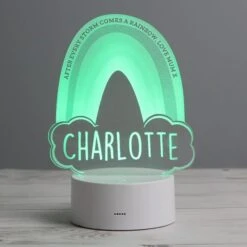 Personalised Rainbow Colour Changing Night LED Light -Chic Household Items 30878376 alt04