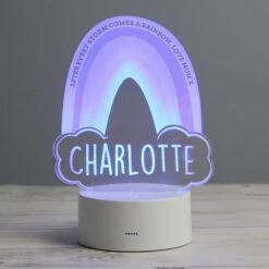 Personalised Rainbow Colour Changing Night LED Light -Chic Household Items 30878376 alt05