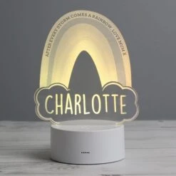 Personalised Rainbow Colour Changing Night LED Light -Chic Household Items 30878376 alt06