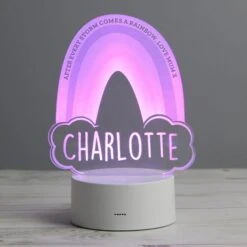 Personalised Rainbow Colour Changing Night LED Light -Chic Household Items 30878376 alt07