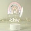 Personalised Pink Rainbow Colour Changing Night LED Light