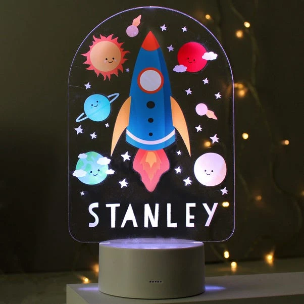 Personalised Space Rocket Colour Changing Night LED Light 5 Personalised Space Rocket Colour Changing Night LED Light - Image 3
