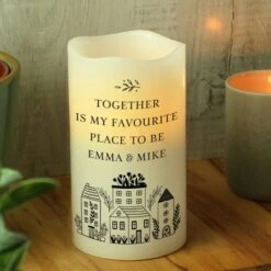 Personalised Home LED Candle -Chic Household Items 30878386 alt02
