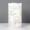 Personalised Love Makes A Home LED Candle