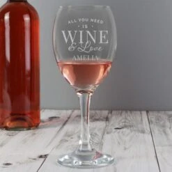 Personalised All You Need Is Wine Wine Glass 8 Personalised All You Need Is Wine Wine Glass -Chic Household Items 30878459 alt02