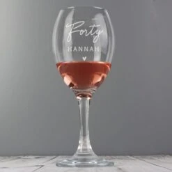 Personalised Birthday Wine Glass -Chic Household Items 30878461 alt02