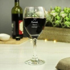 Personalised Birthday Craft Wine Glass -Chic Household Items 30878462 alt02