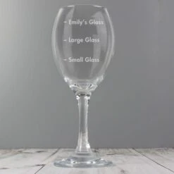 Personalised Measures Wine Glass -Chic Household Items 30878464 alt01