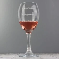 Personalised Measures Wine Glass -Chic Household Items 30878464 alt02