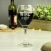 Personalised Wine OClock Engraved Wine Glass