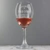 Personalised You Are The Best Wine Glass