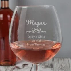 Personalised Decorative Bottle Of Wine Glass -Chic Household Items 30878469 alt01