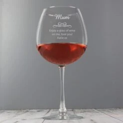 Personalised Decorative Bottle Of Wine Glass -Chic Household Items 30878469 alt02