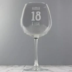 Personalised Birthday Bottle Of Wine Glass 8 Personalised Birthday Bottle Of Wine Glass -Chic Household Items 30878470 alt02