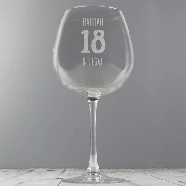 Personalised Birthday Bottle Of Wine Glass 5 Personalised Birthday Bottle Of Wine Glass - Image 3